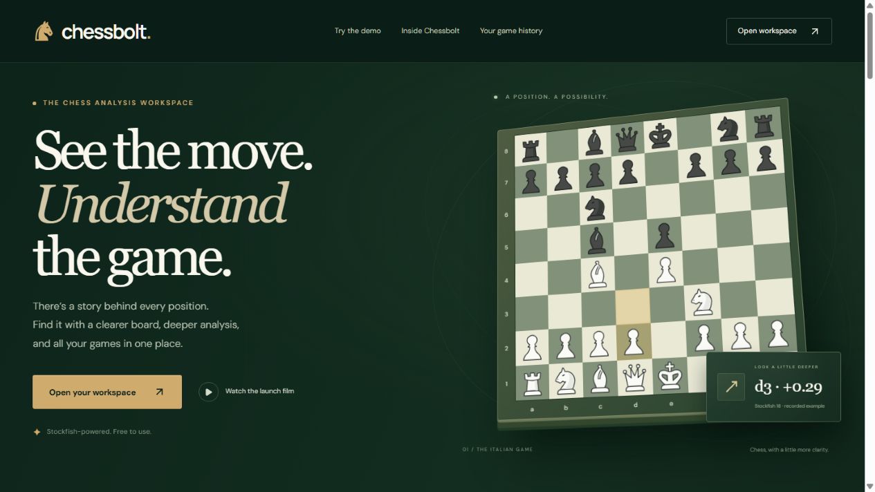 Chessbolt public product website
